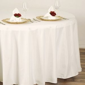 108" Ivory table cloths